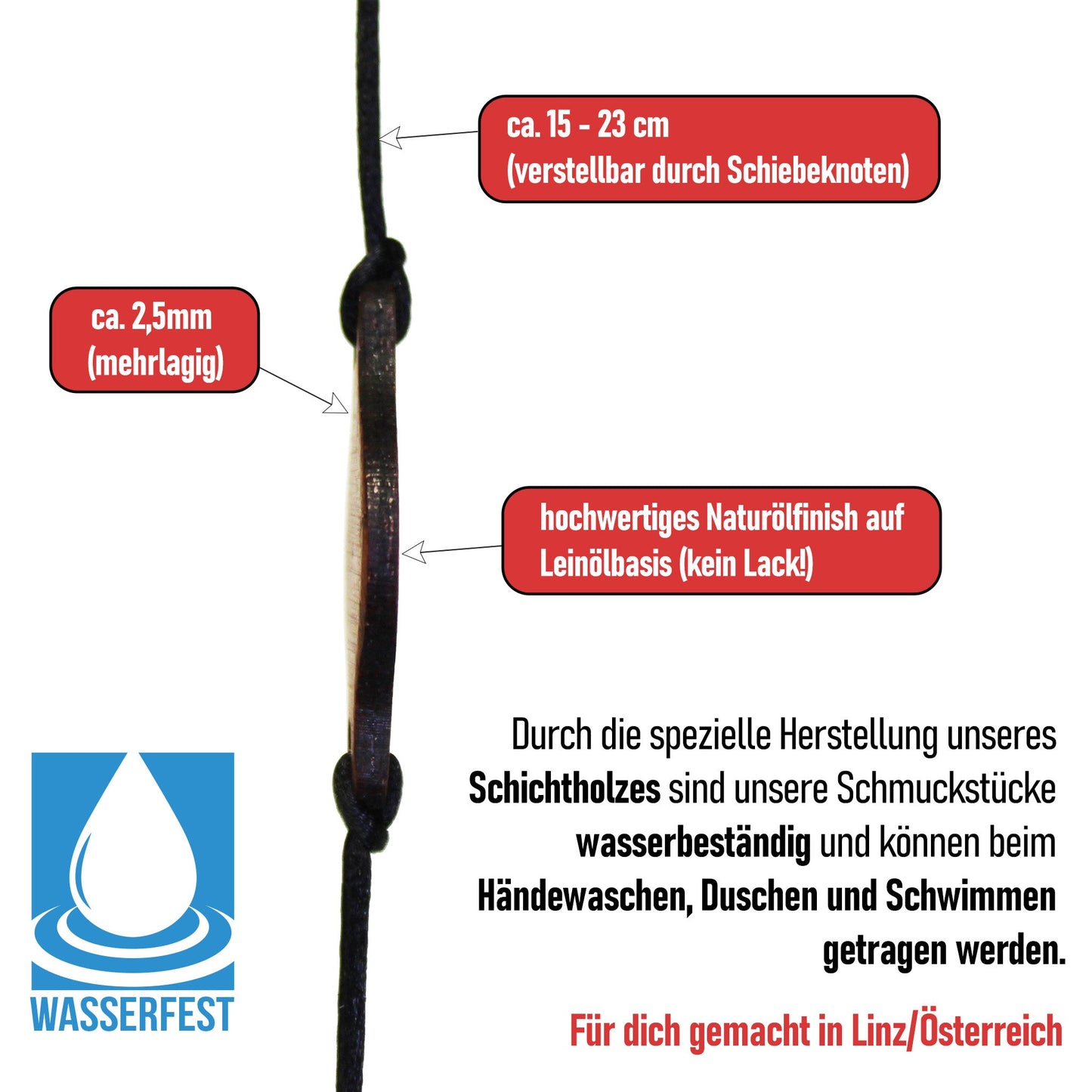 Armband "Liebe/Freundschaft" personalisiert - Nanino Design Onlineshop -