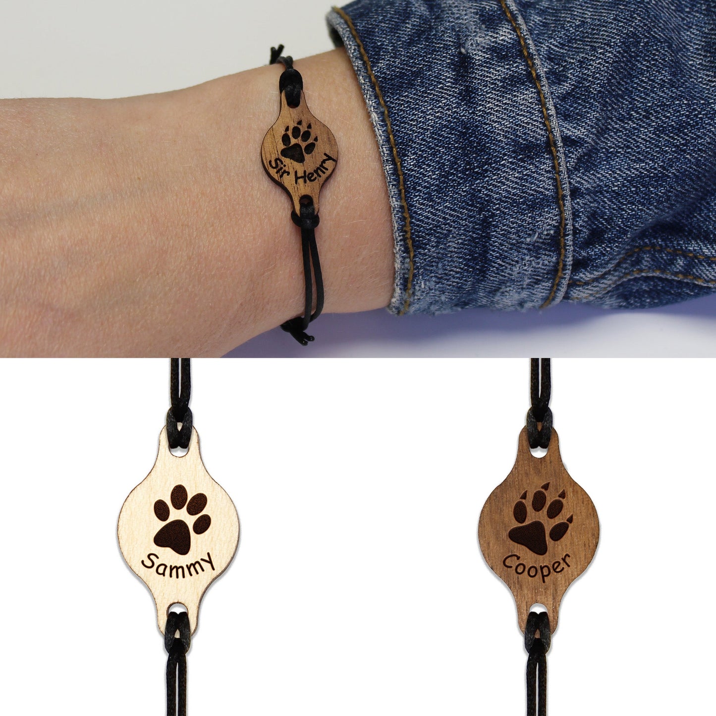 Armband "Pfote" personalisiert - Nanino Design Onlineshop -