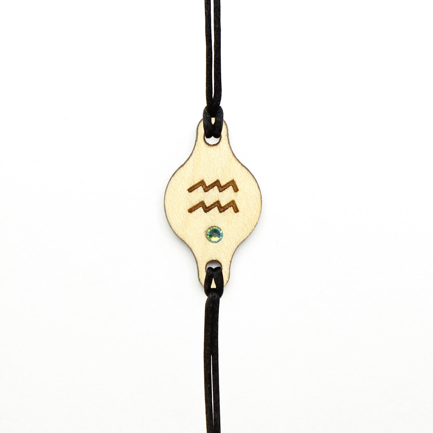 Armband Sternzeichen "Wassermann" mit Glitzerstein - Nanino Design Onlineshop -