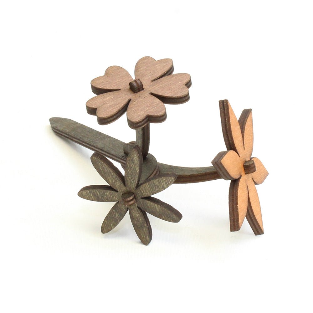 Blume aus Holz - Nanino Design Onlineshop -