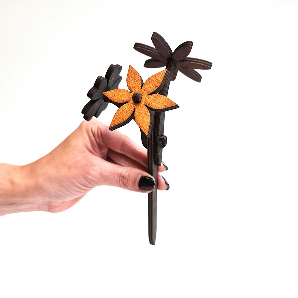 Blume aus Holz - Nanino Design Onlineshop -