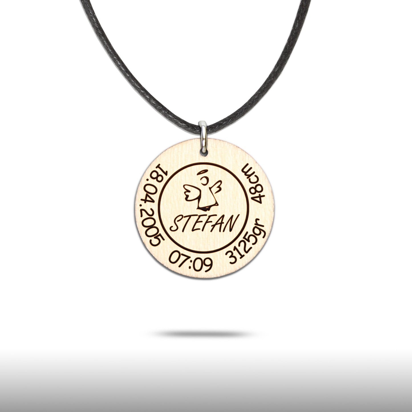 Halskette "Geburt/Taufe" personalisiert - Nanino Design Onlineshop -