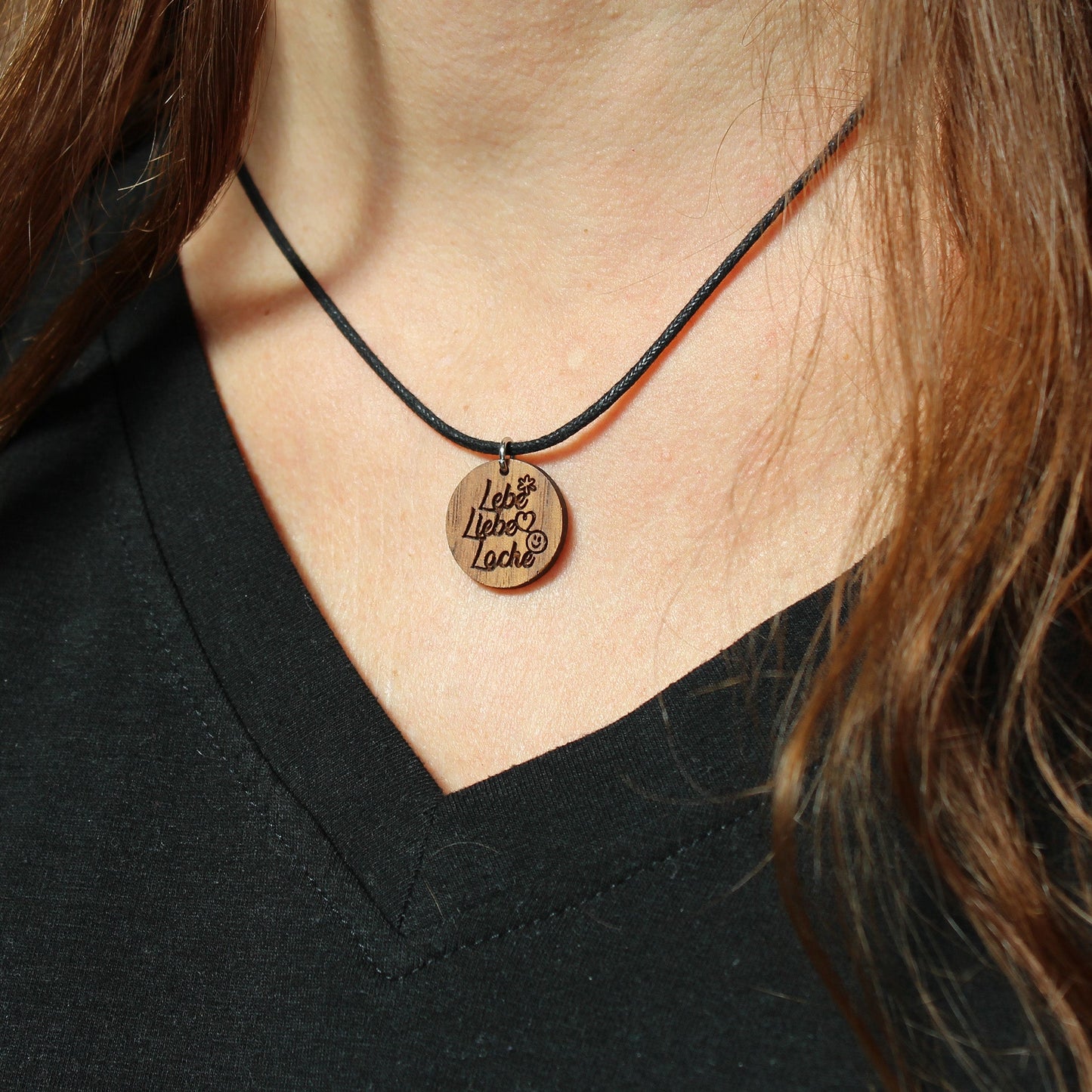 Halskette "Lebe Liebe Lache" - Nanino Design Onlineshop -