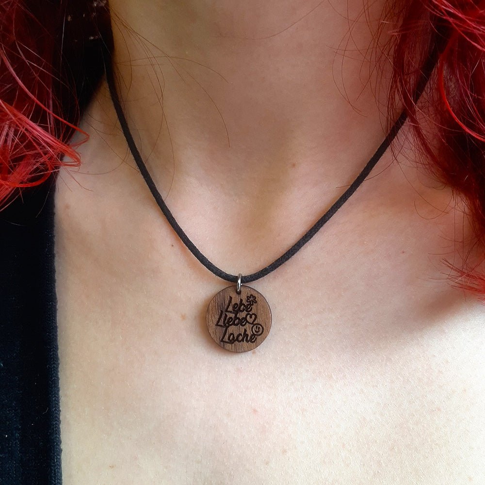 Halskette "Lebe Liebe Lache" - Nanino Design Onlineshop -