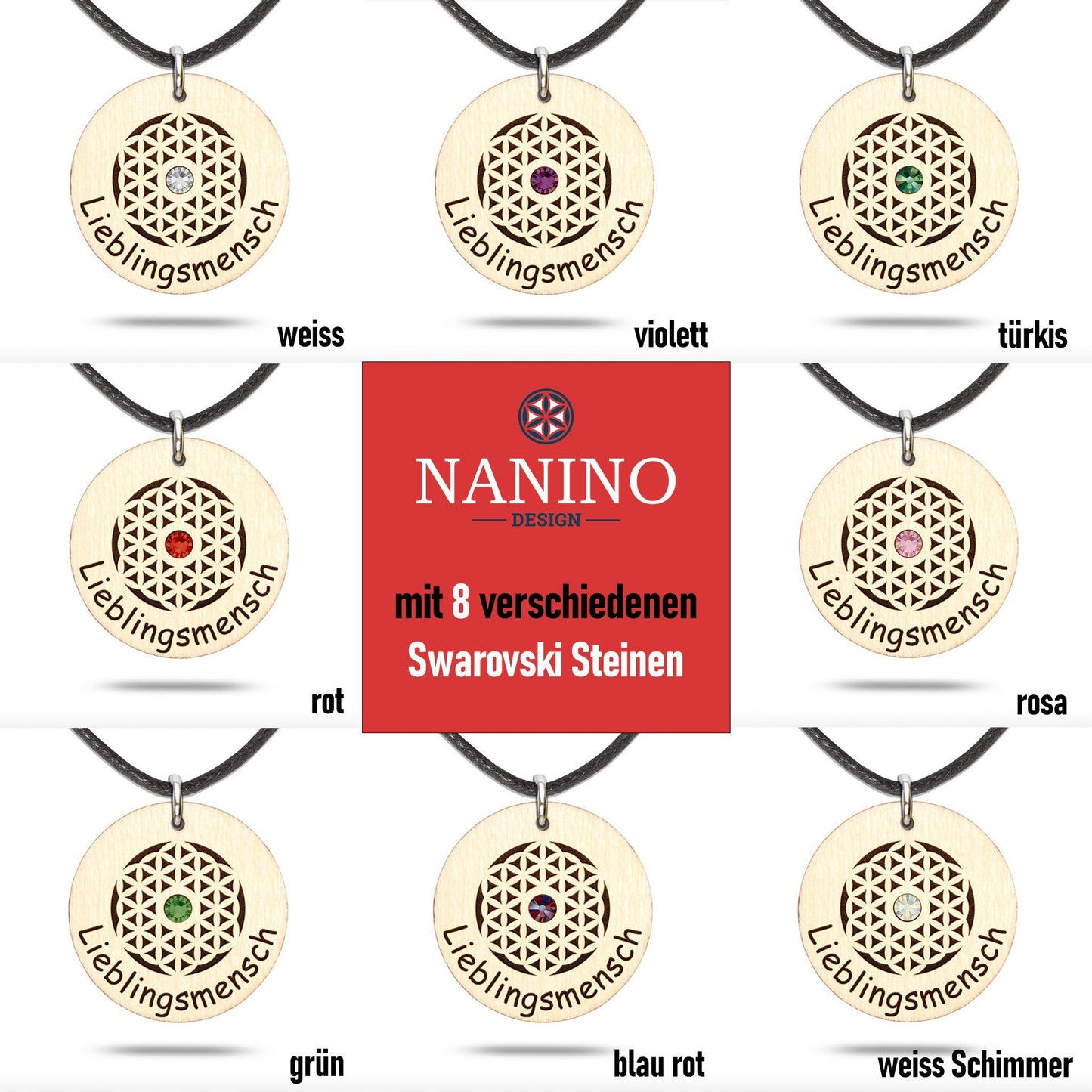 Halskette "Lieblingsmensch" - Nanino Design Onlineshop -