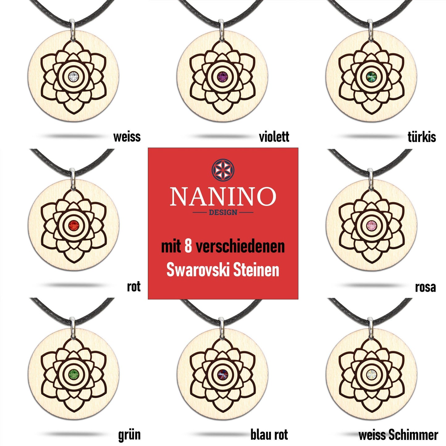 Halskette "Mandala", rund - Nanino Design Onlineshop -