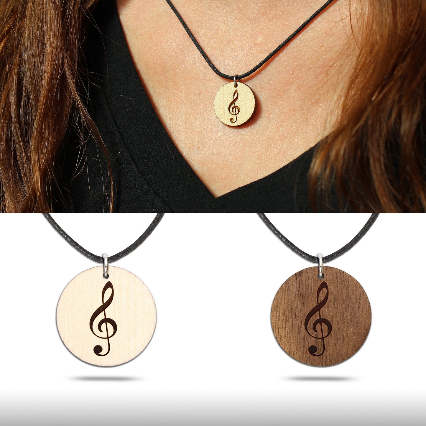 Halskette "Notenschlüssel" - Nanino Design Onlineshop -