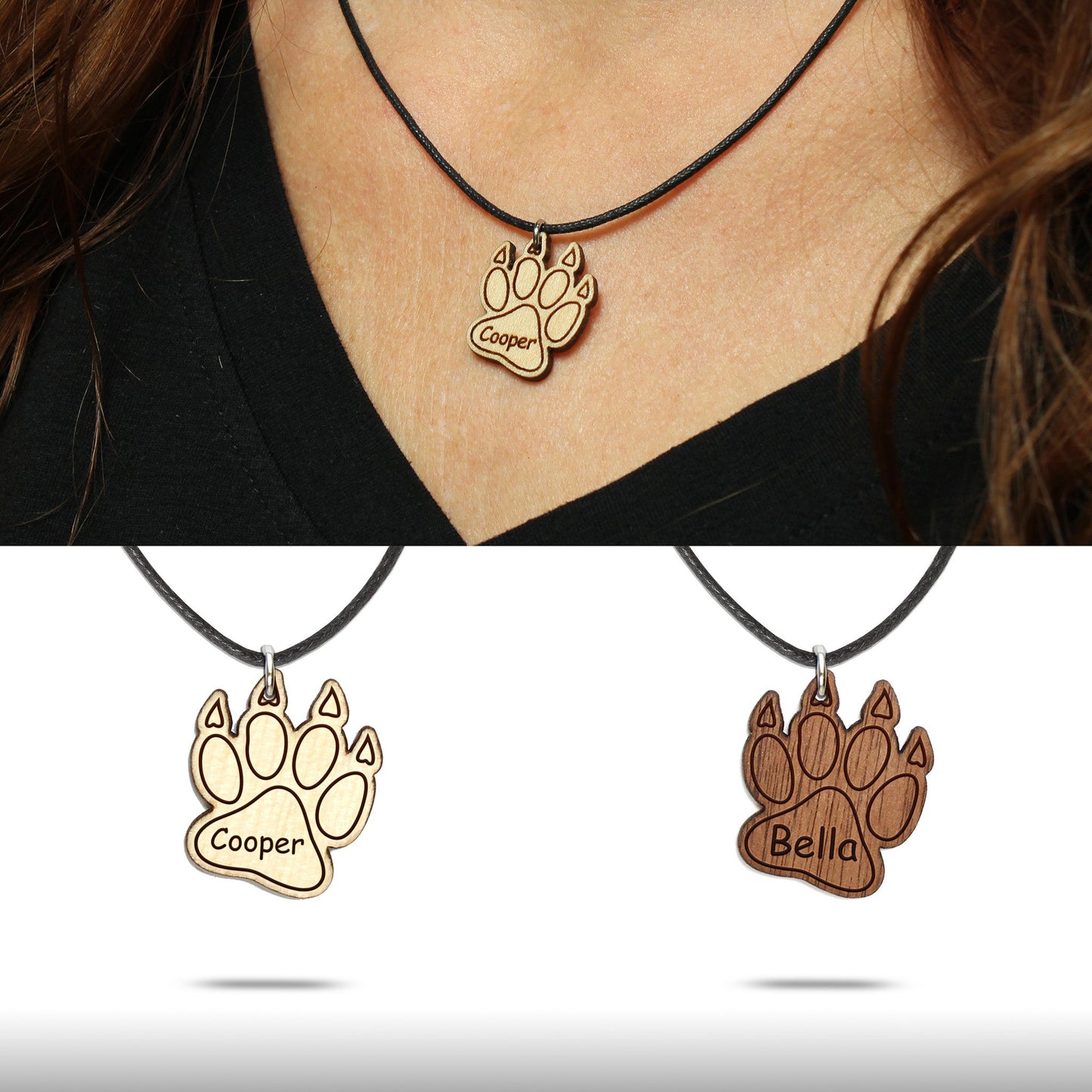 Halskette "Pfote mit Kralle" personalisiert - Nanino Design Onlineshop -