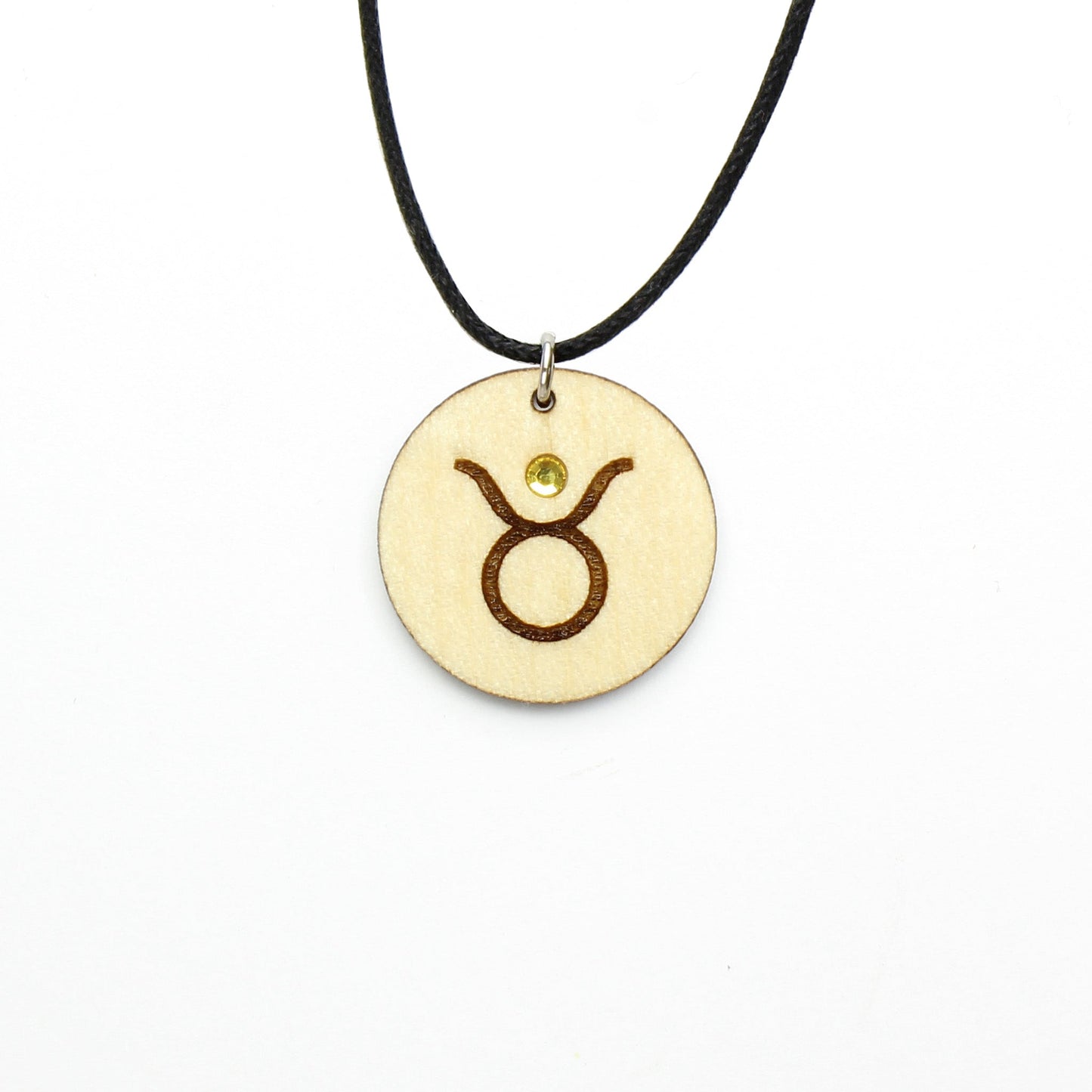Halskette Sternzeichen "Stier" mit Glitzerstein - Nanino Design Onlineshop -