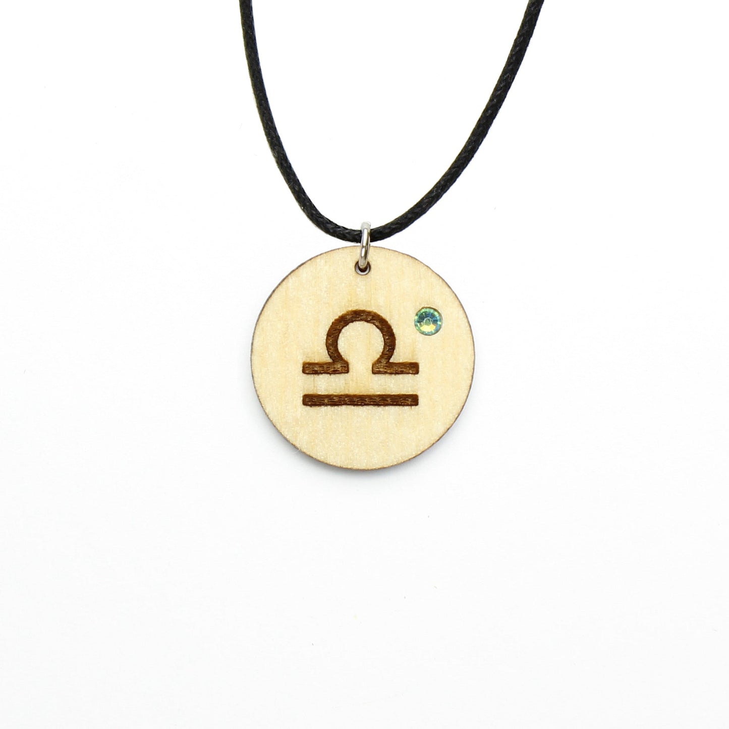 Halskette Sternzeichen "Waage" mit Glitzerstein - Nanino Design Onlineshop -