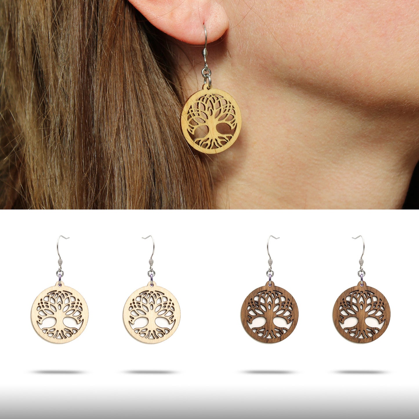 Ohrringe "Baum des Lebens", klein - Nanino Design Onlineshop -