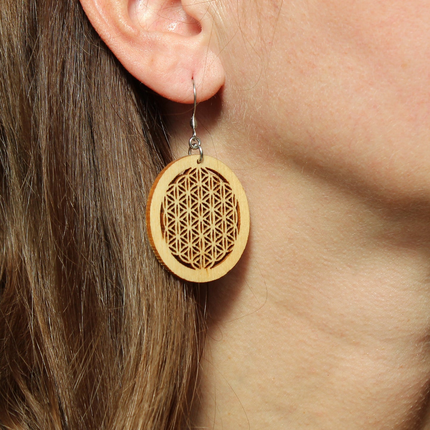 Ohrringe "Blume des Lebens", groß - Nanino Design Onlineshop -