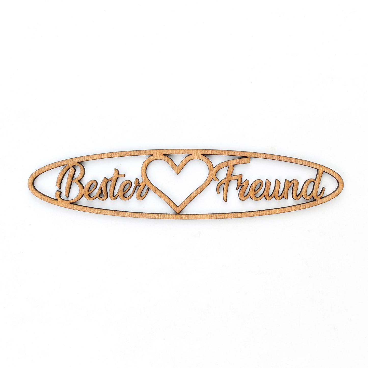 Spruch Holz oval "Bester Freund" - Nanino Design Onlineshop -