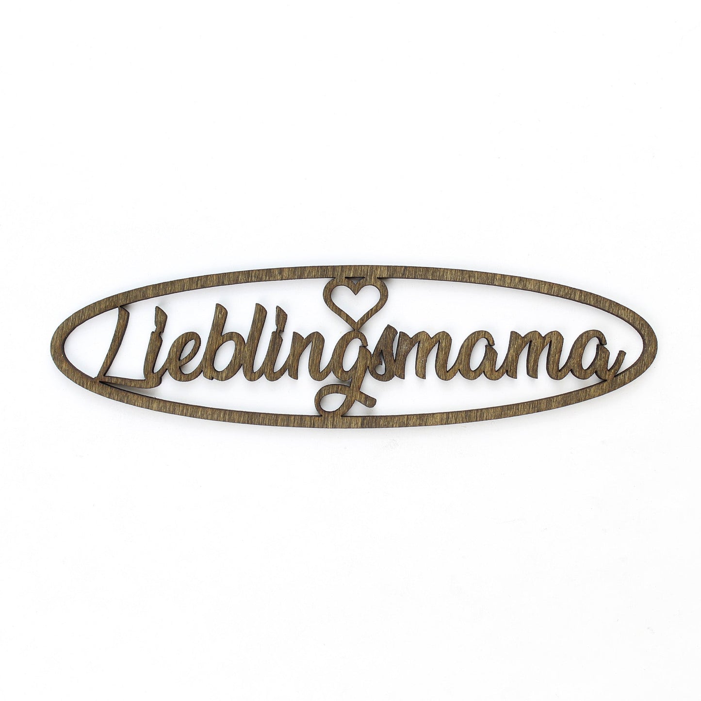 Spruch Holz oval "Lieblingsmama" - Nanino Design Onlineshop -