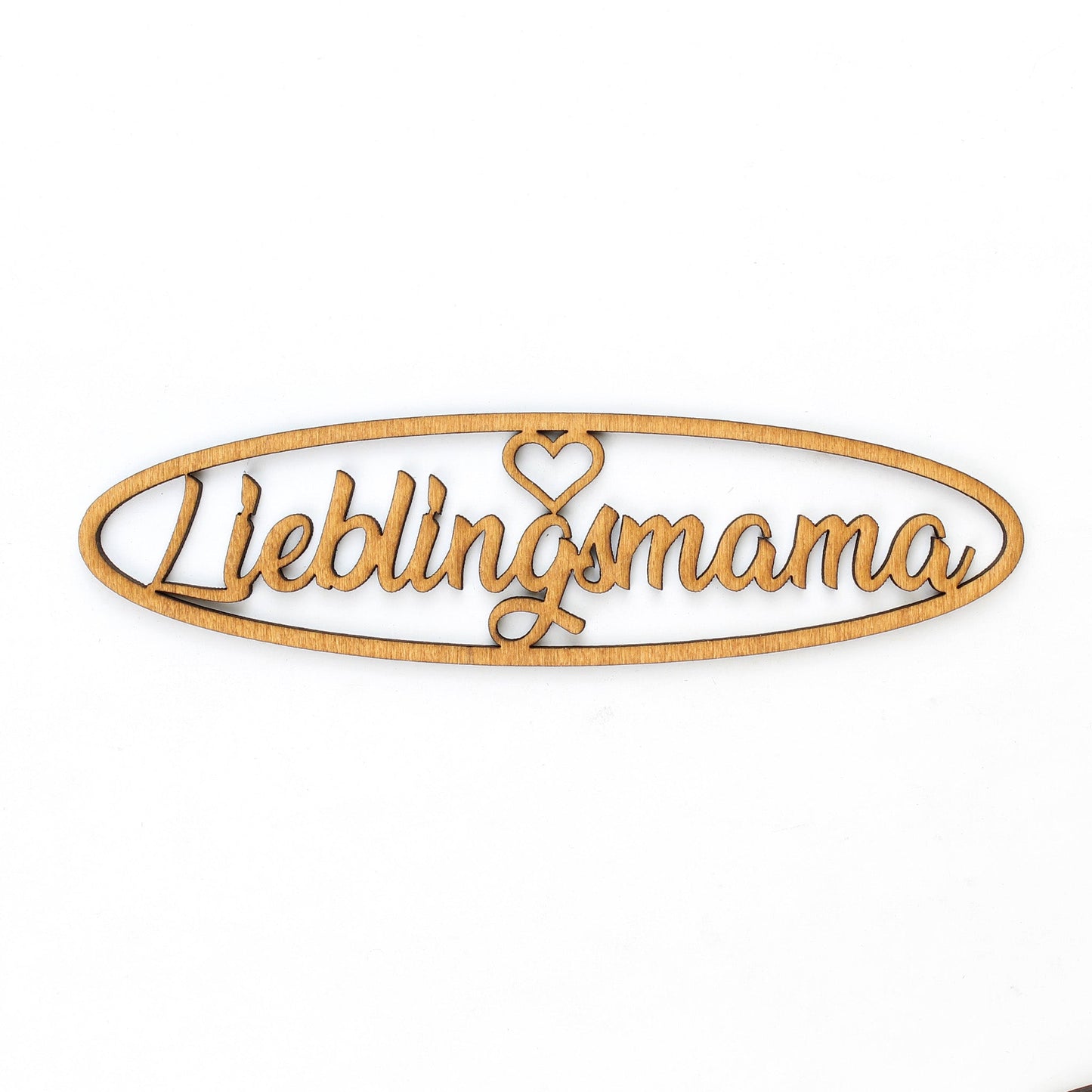 Spruch Holz oval "Lieblingsmama" - Nanino Design Onlineshop -