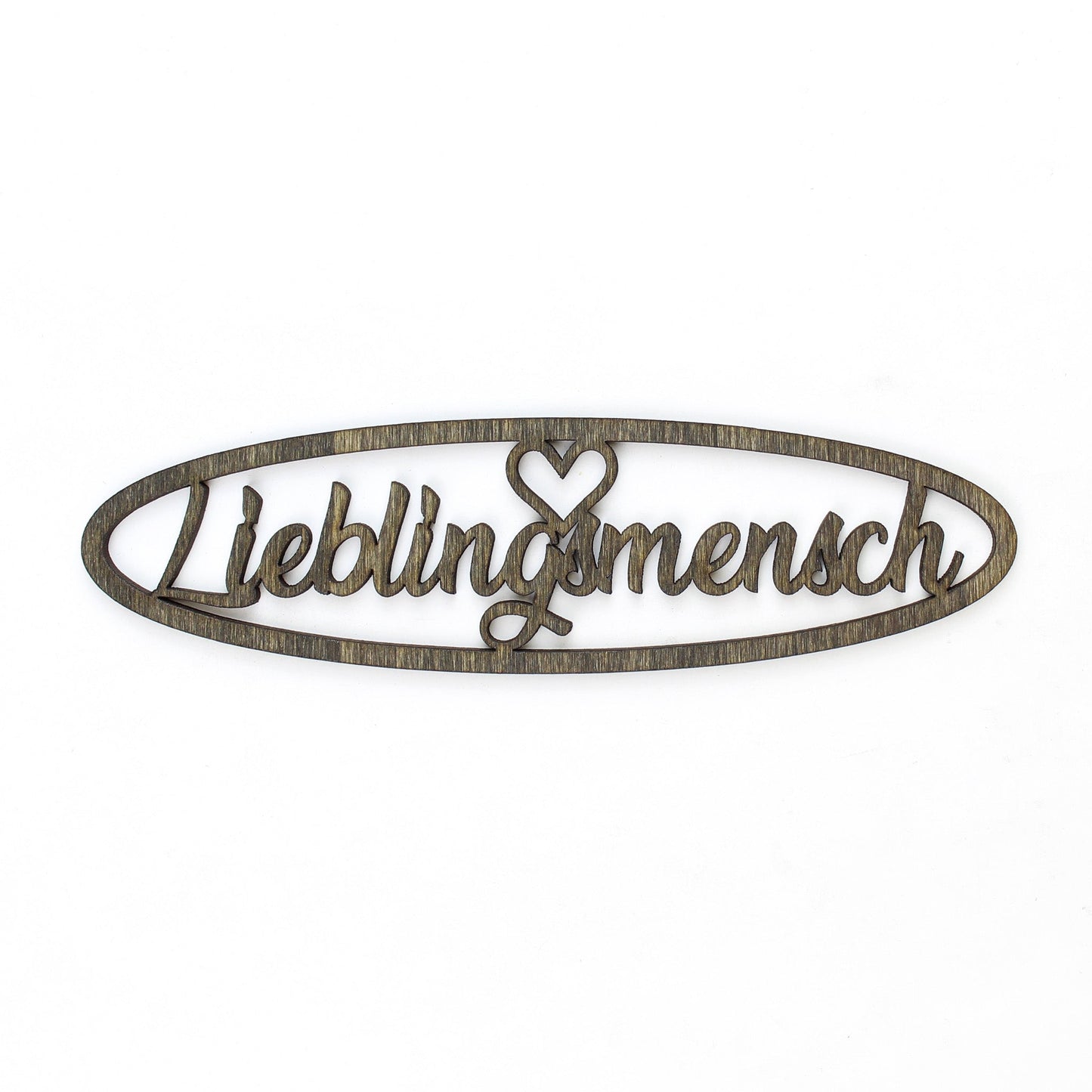 Spruch Holz oval "Lieblingsmensch" - Nanino Design Onlineshop -