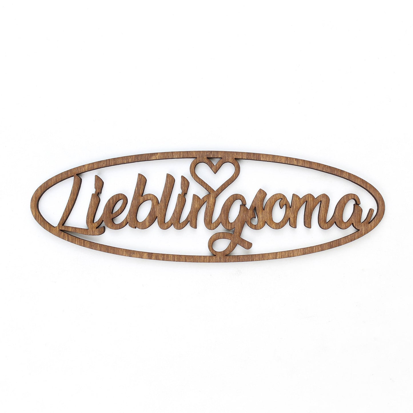 Spruch Holz oval "Lieblingsoma" - Nanino Design Onlineshop -