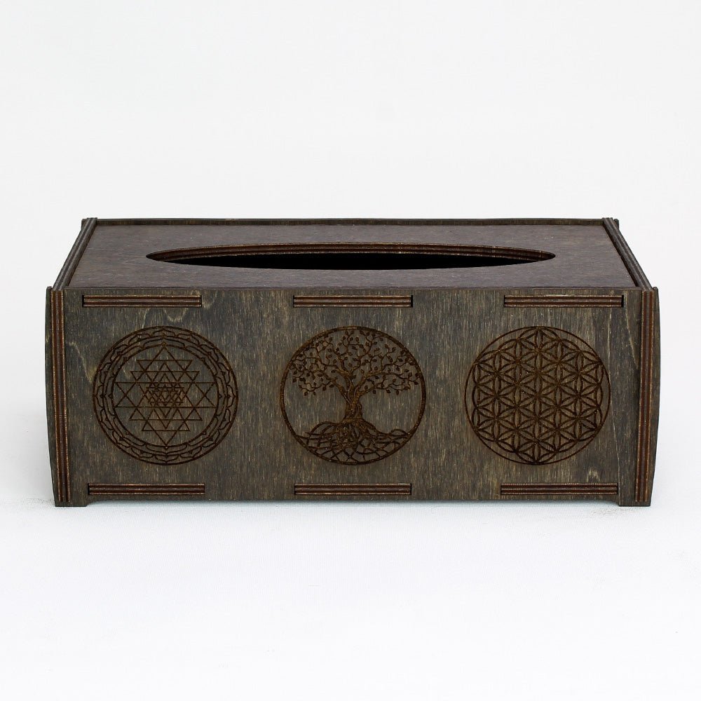 Taschentuchbox groß "3 Symbole" - Nanino Design Onlineshop -