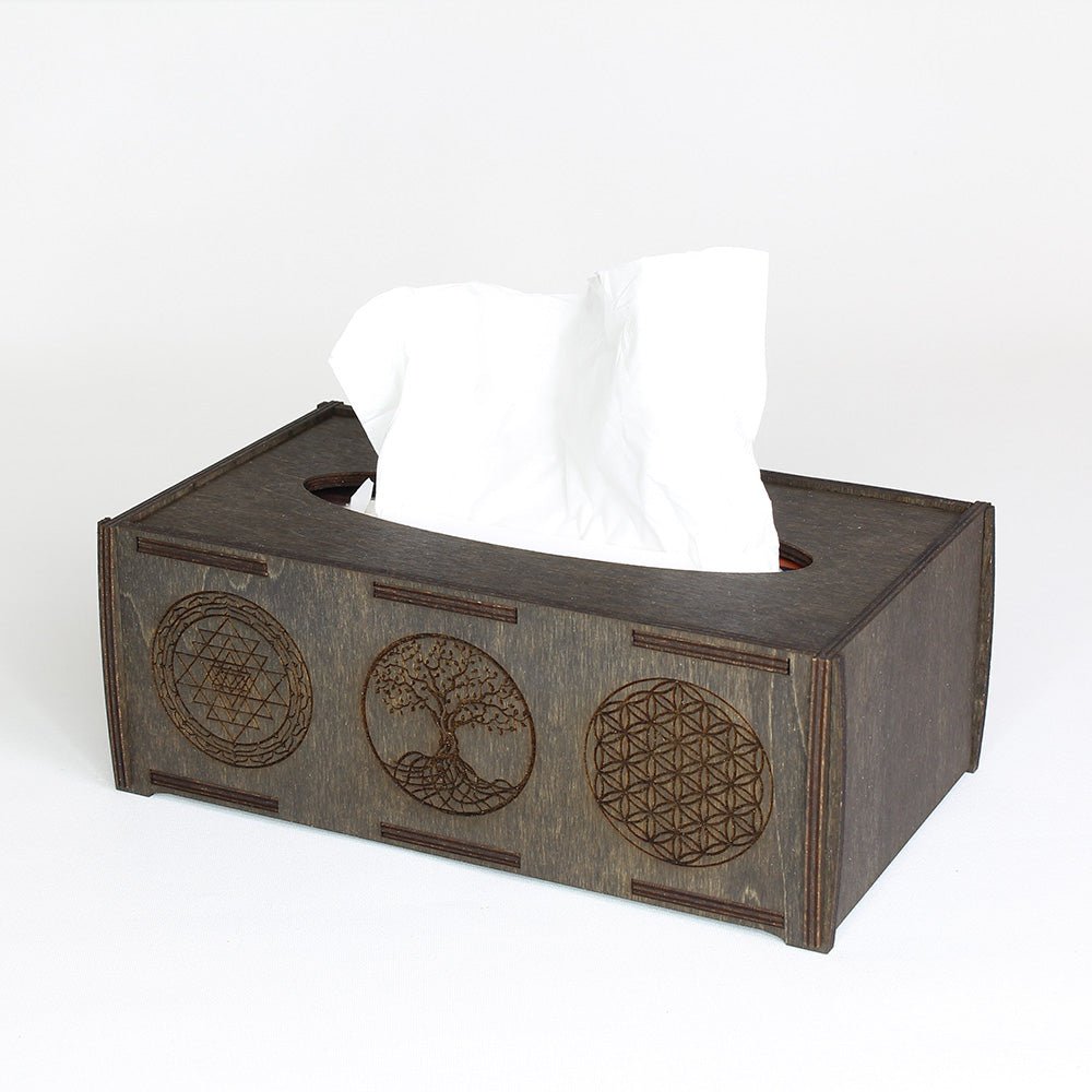 Taschentuchbox groß "3 Symbole" - Nanino Design Onlineshop -