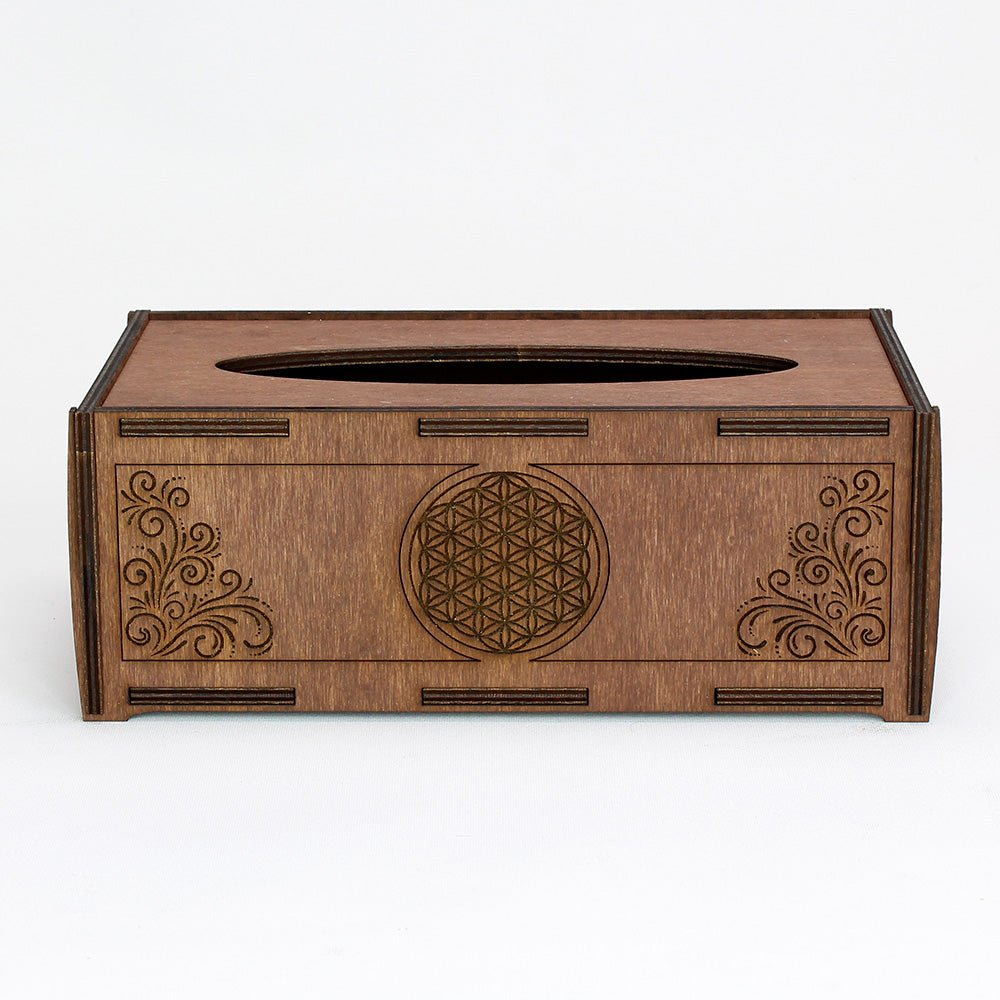 Taschentuchbox groß "Blume des Lebens" - Nanino Design Onlineshop -