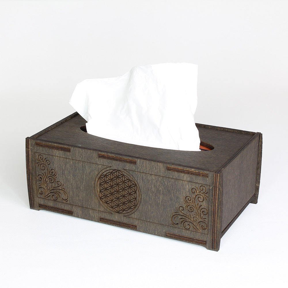 Taschentuchbox groß "Blume des Lebens" - Nanino Design Onlineshop -