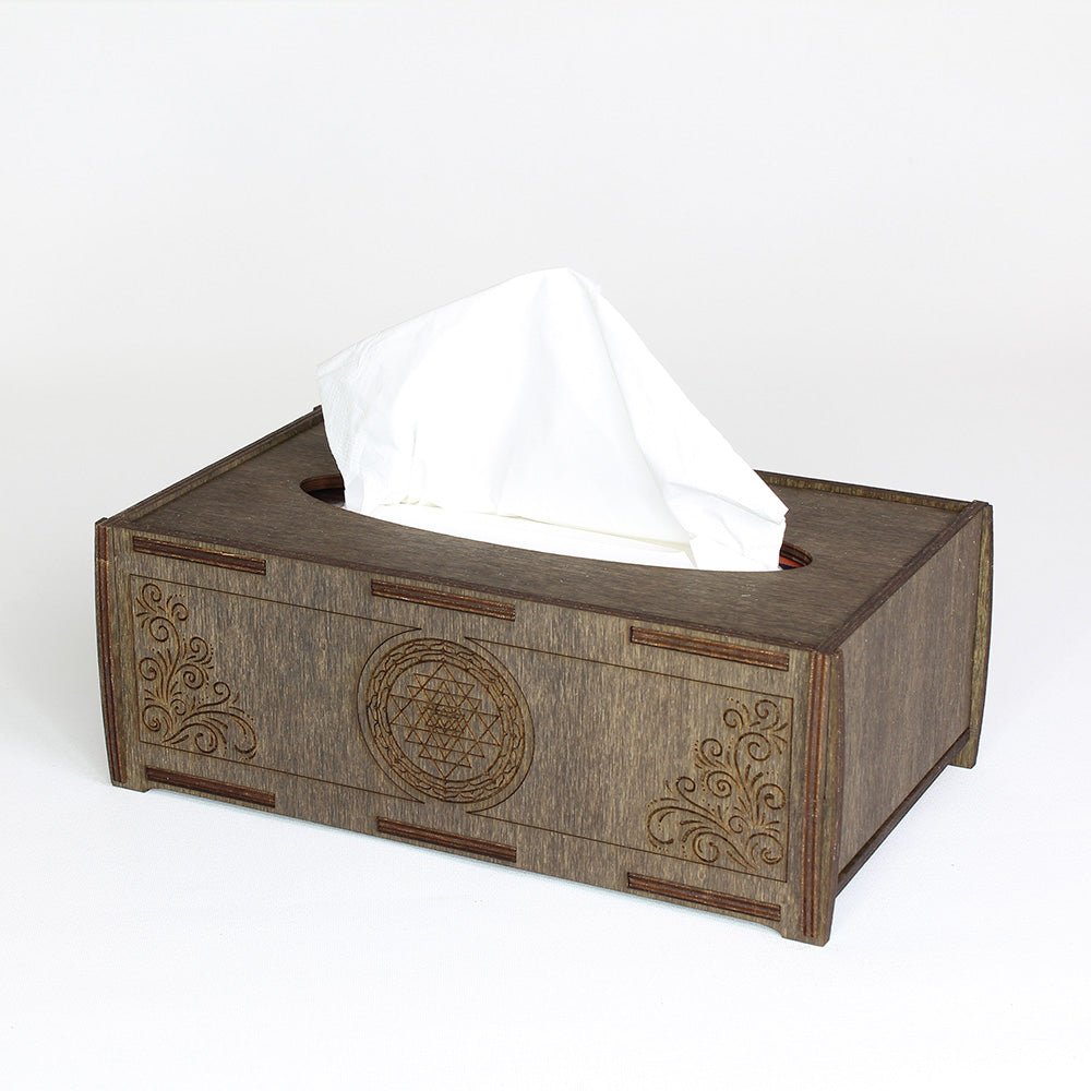 Taschentuchbox groß "Sri Yantra" - Nanino Design Onlineshop -