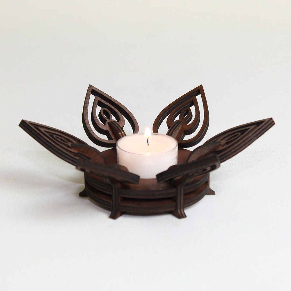 Teelichthalter Holz "Kerze" - Nanino Design Onlineshop -