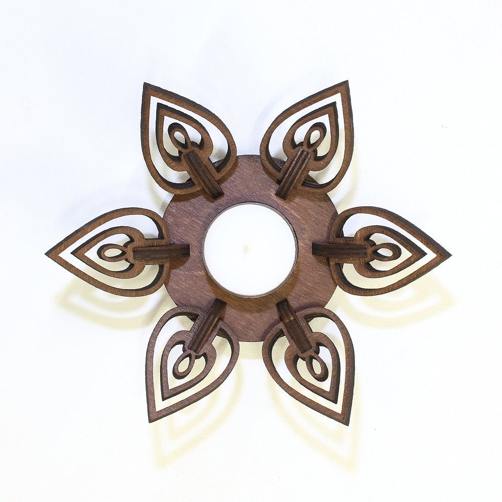 Teelichthalter Holz "Kerze" - Nanino Design Onlineshop -