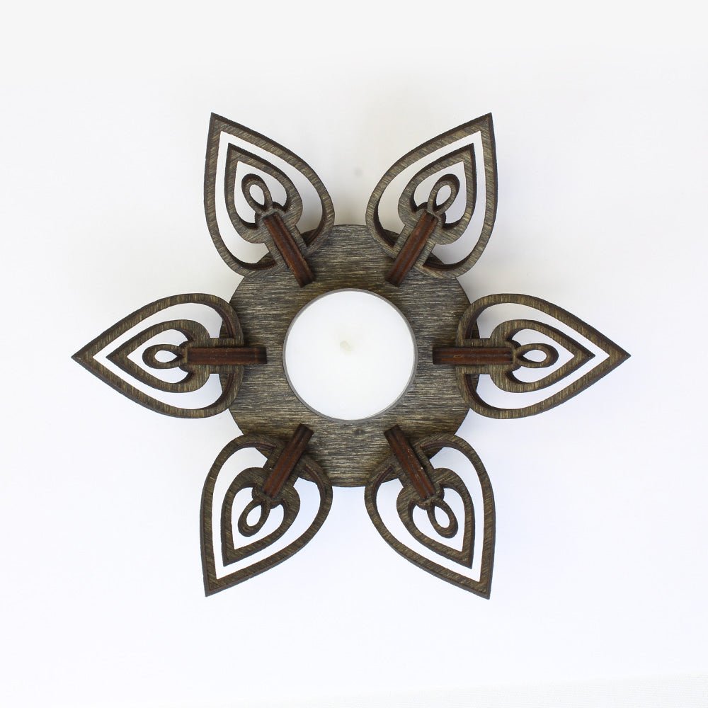 Teelichthalter Holz "Kerze" - Nanino Design Onlineshop -
