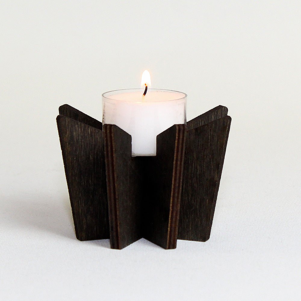 Teelichthalter Holz "Stern" - Nanino Design Onlineshop -