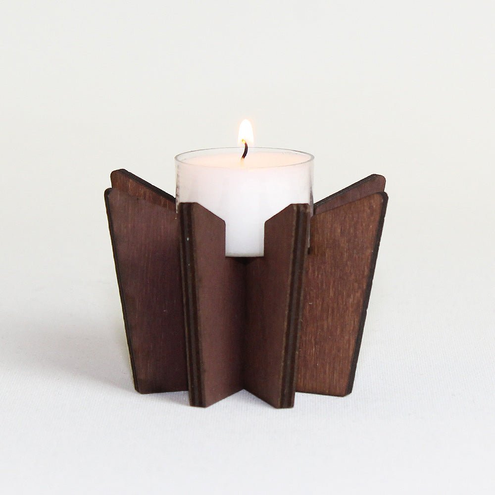 Teelichthalter Holz "Stern" - Nanino Design Onlineshop -