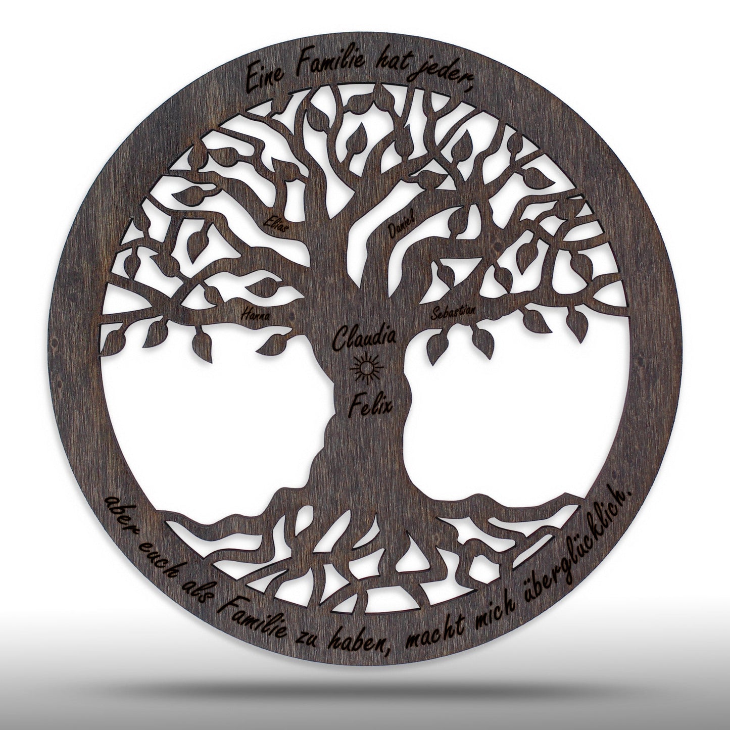Wandbild Baum des Lebens "Familie", personalisiert - Nanino Design Onlineshop -