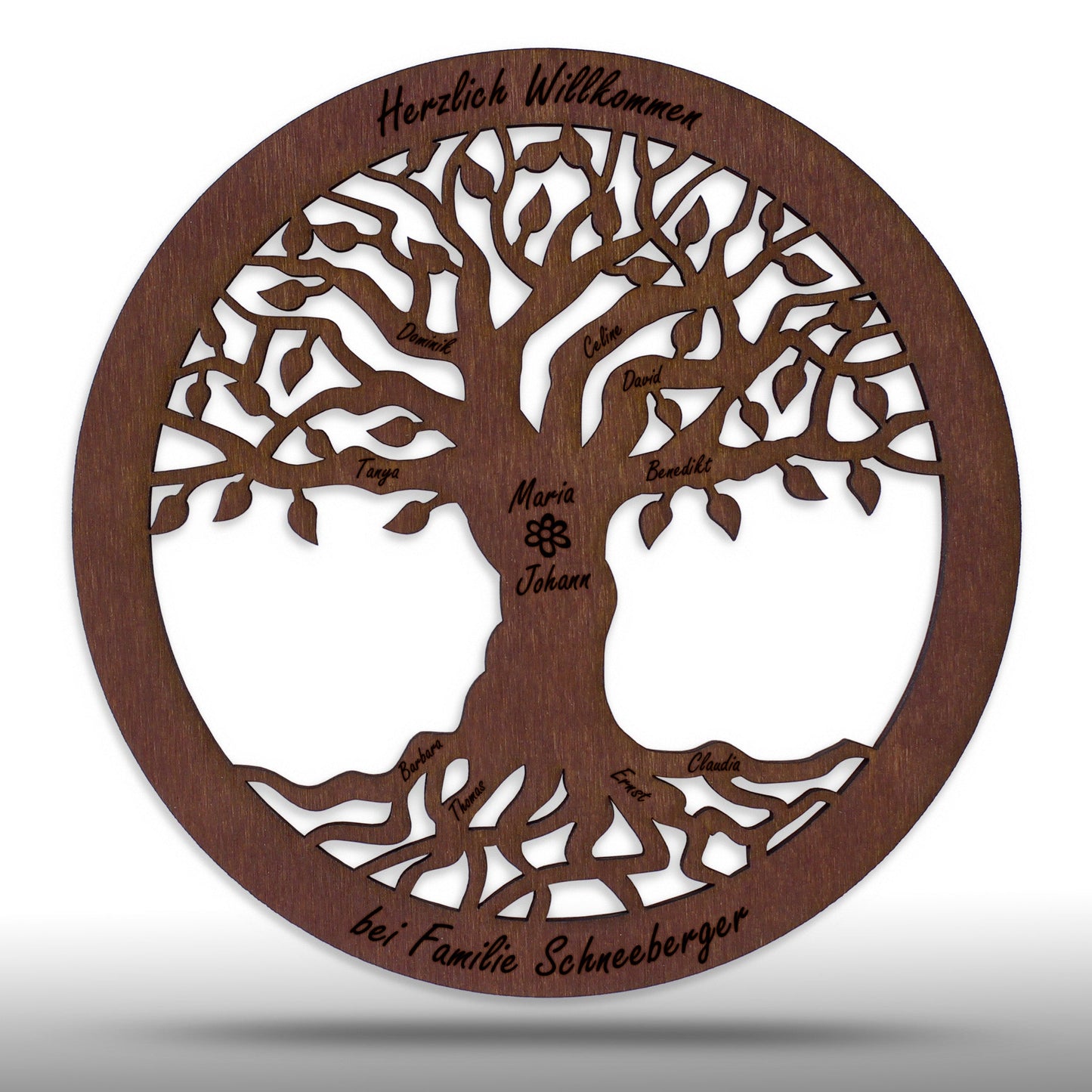 Wandbild Baum des Lebens "Familie", personalisiert - Nanino Design Onlineshop -