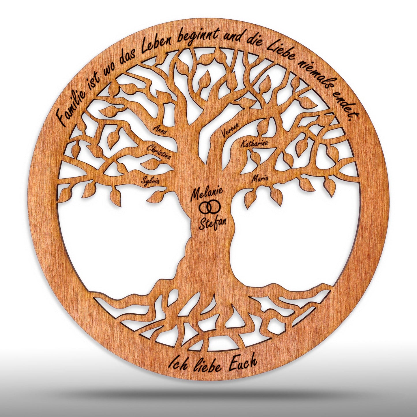 Wandbild Baum des Lebens "Familie", personalisiert - Nanino Design Onlineshop -