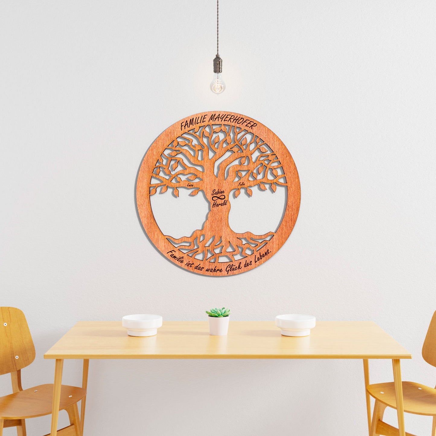 Wandbild Baum des Lebens "Familie", personalisiert - Nanino Design Onlineshop -