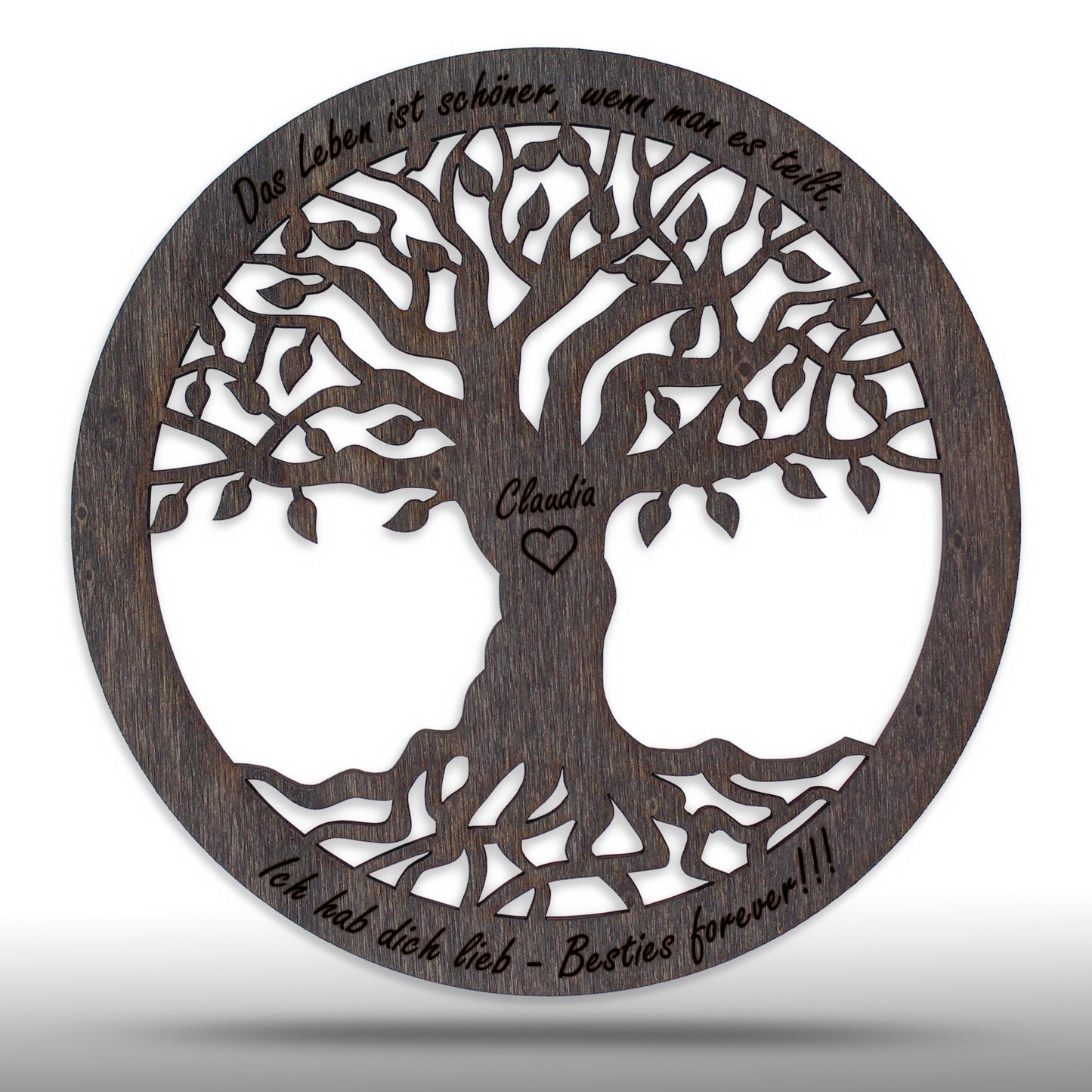 Wandbild Baum des Lebens "Freundschaft", personalisiert - Nanino Design Onlineshop -