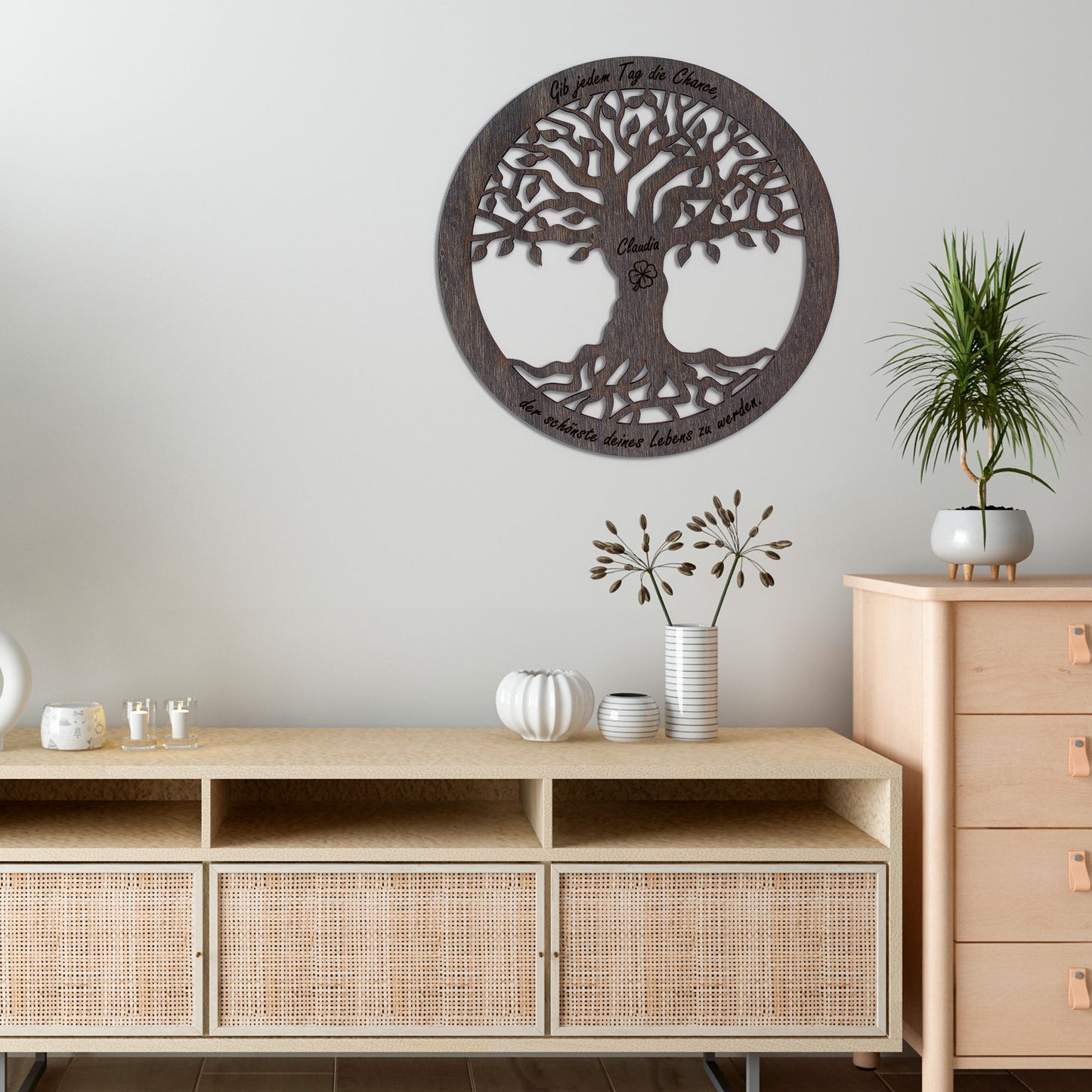 Wandbild Baum des Lebens "Gesundheit/Hoffnung", personalisiert - Nanino Design Onlineshop -