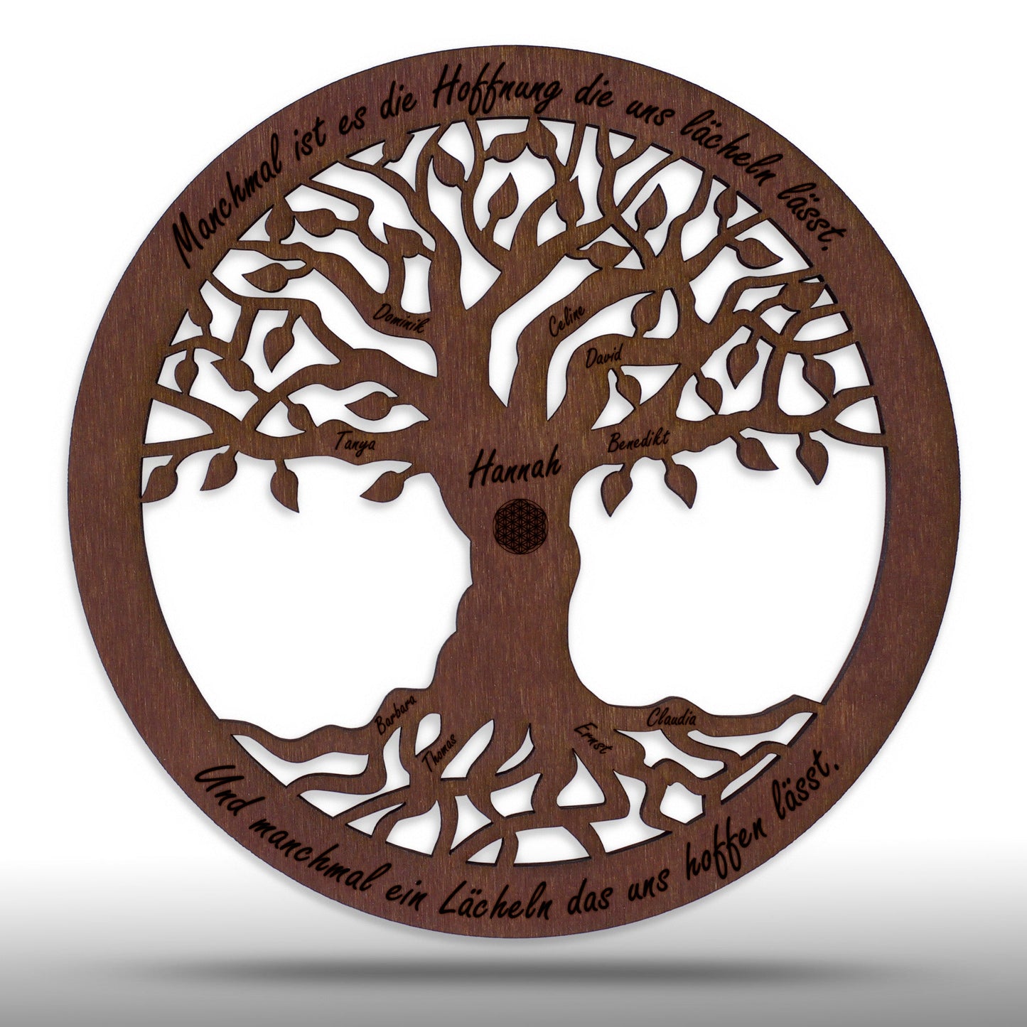 Wandbild Baum des Lebens "Gesundheit/Hoffnung", personalisiert - Nanino Design Onlineshop -