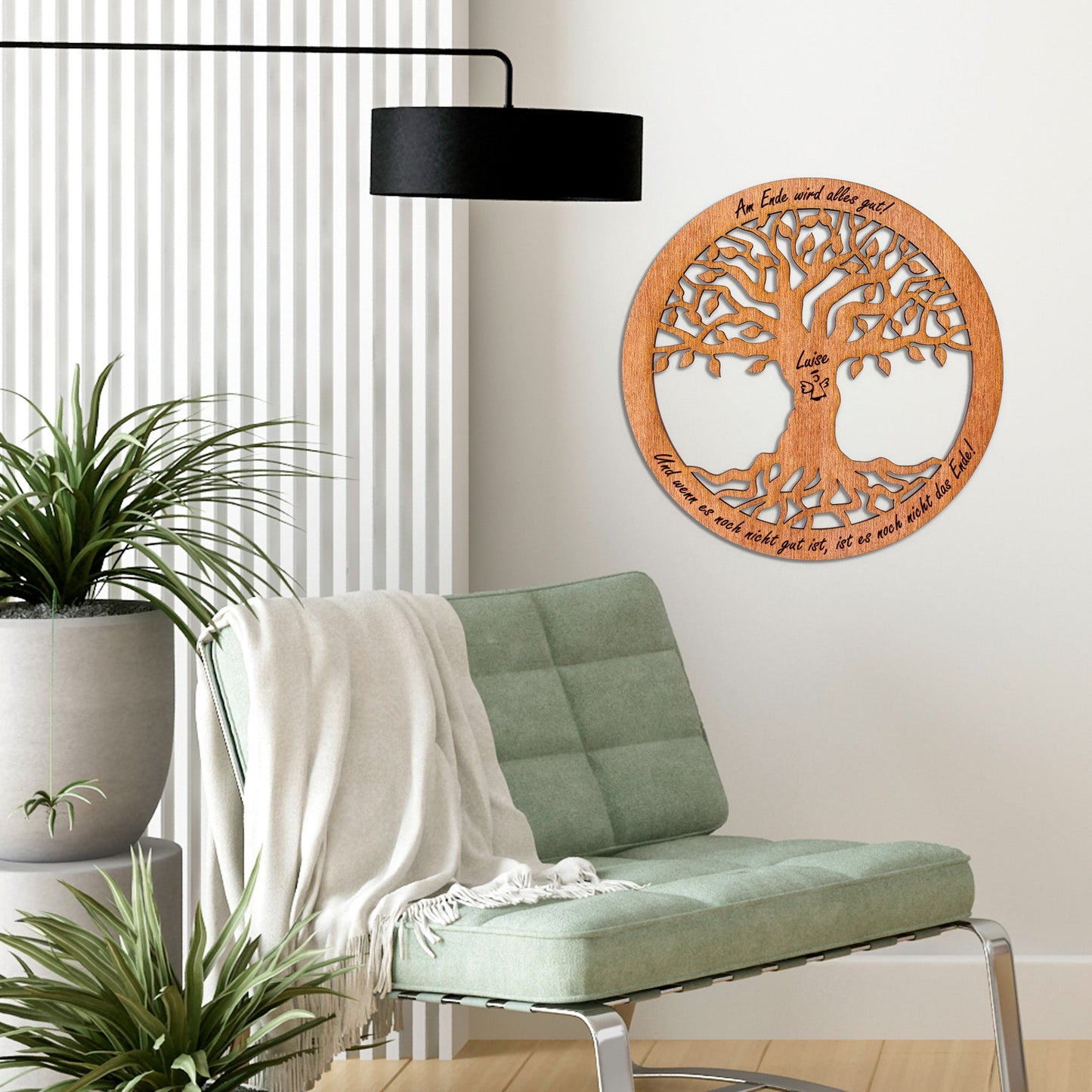Wandbild Baum des Lebens "Gesundheit/Hoffnung", personalisiert - Nanino Design Onlineshop -