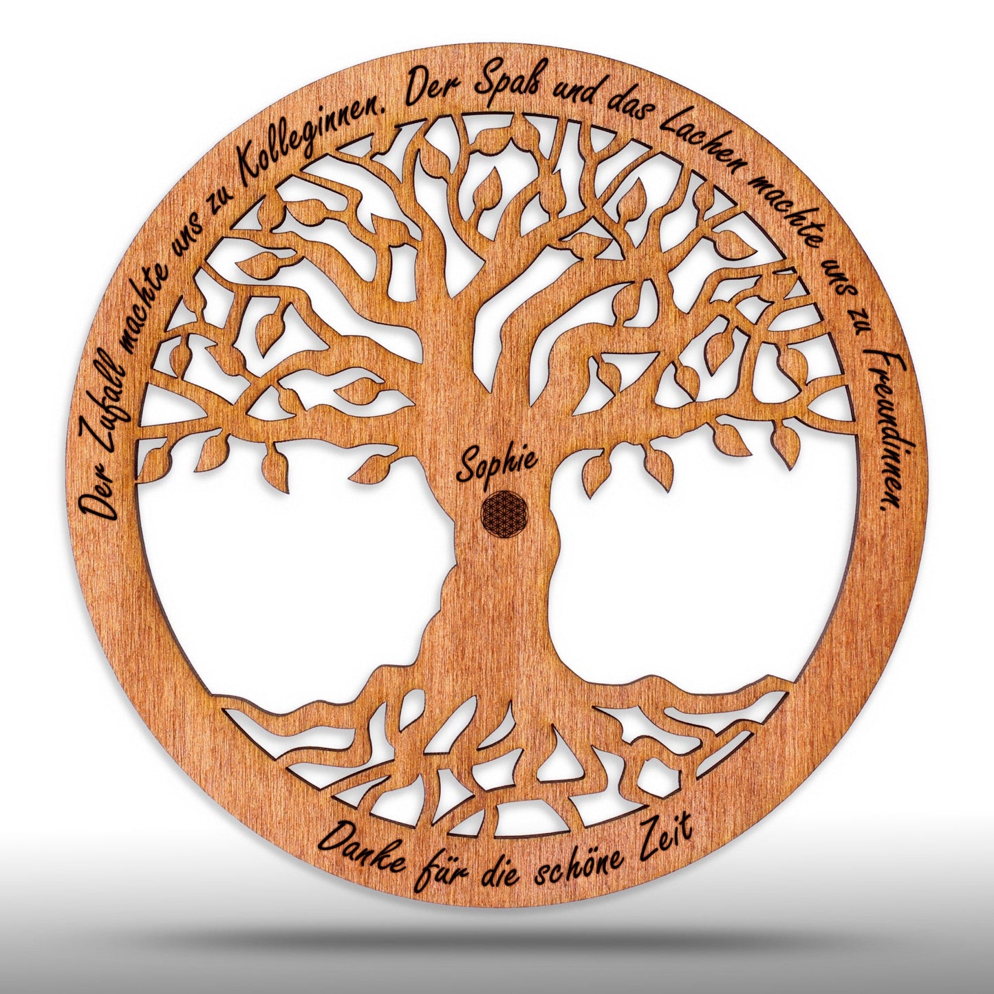 Wandbild Baum des Lebens "Pension/Ruhestand/Rente", personalisiert - Nanino Design Onlineshop -