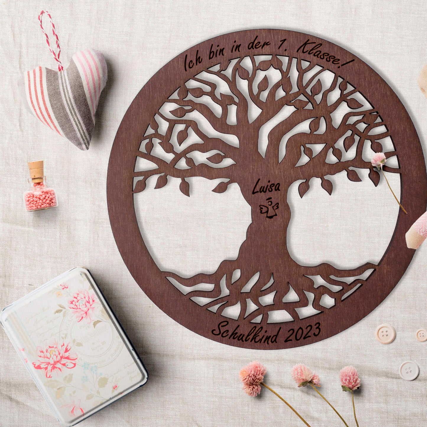 Wandbild Baum des Lebens "Schule/Kindergarten", personalisiert - Nanino Design Onlineshop -