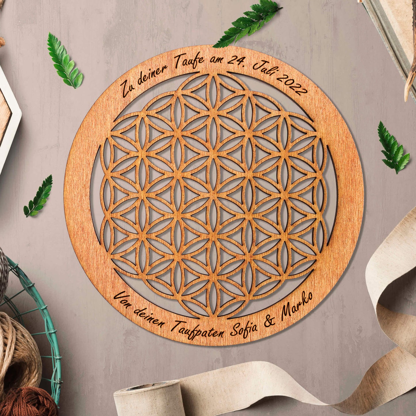 Wandbild Blume des Lebens, personalisiert - Nanino Design Onlineshop -