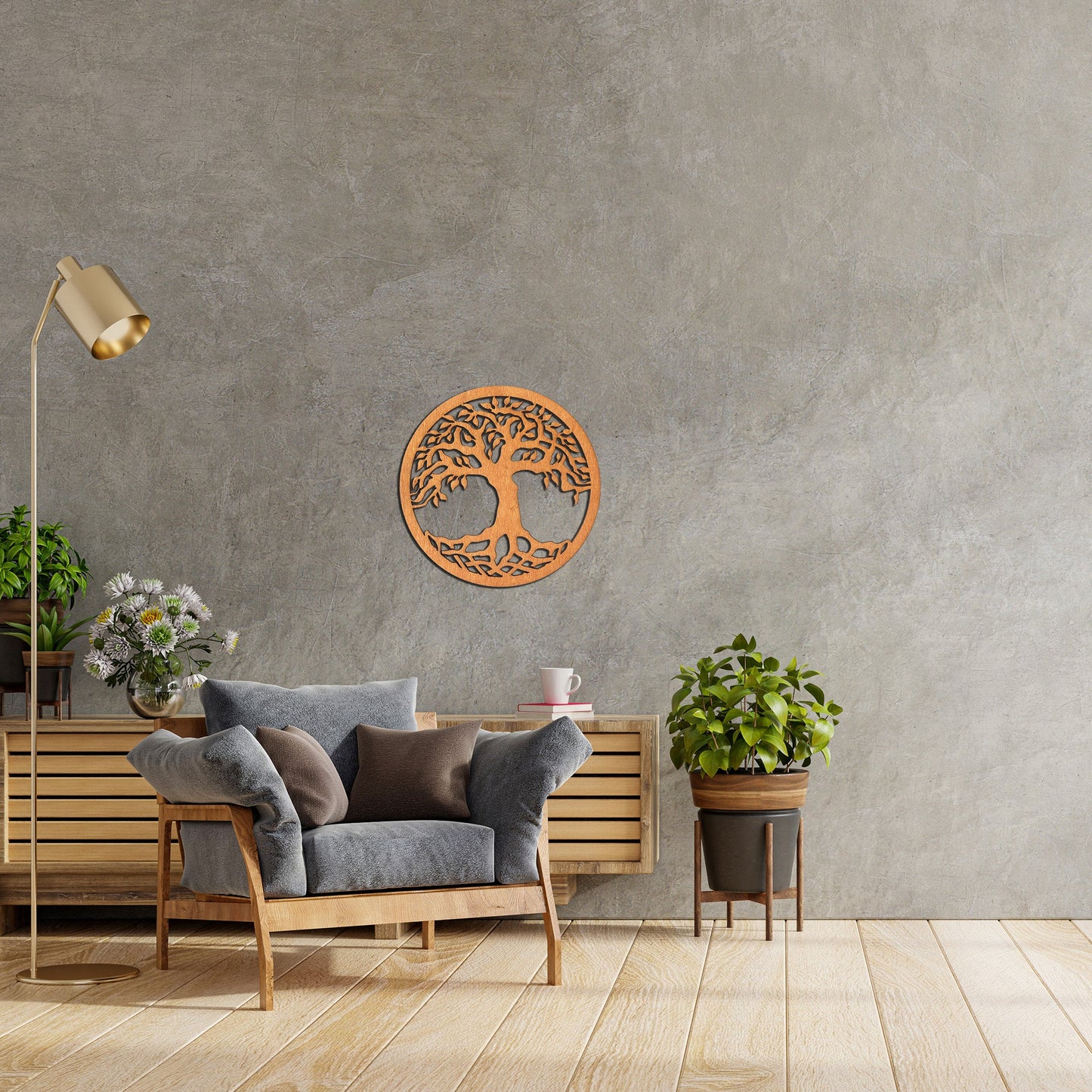 Wandbild Holz "Baum des Lebens" V3 - Nanino Design Onlineshop -