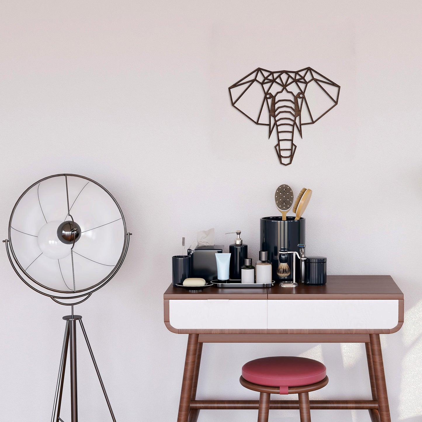 Wandbild Holz "Elefant" - Nanino Design Onlineshop -