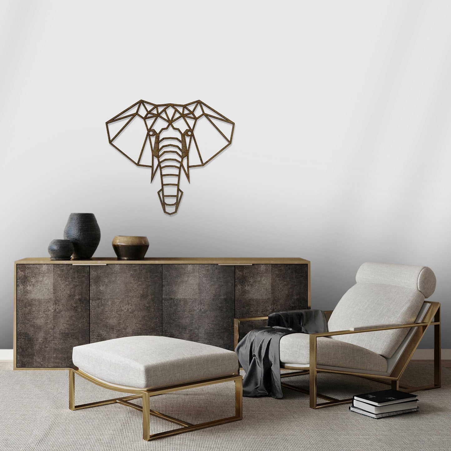 Wandbild Holz "Elefant" - Nanino Design Onlineshop -