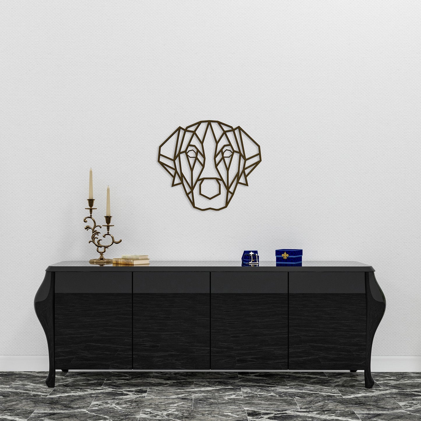 Wandbild Holz "Hund" - Nanino Design Onlineshop -