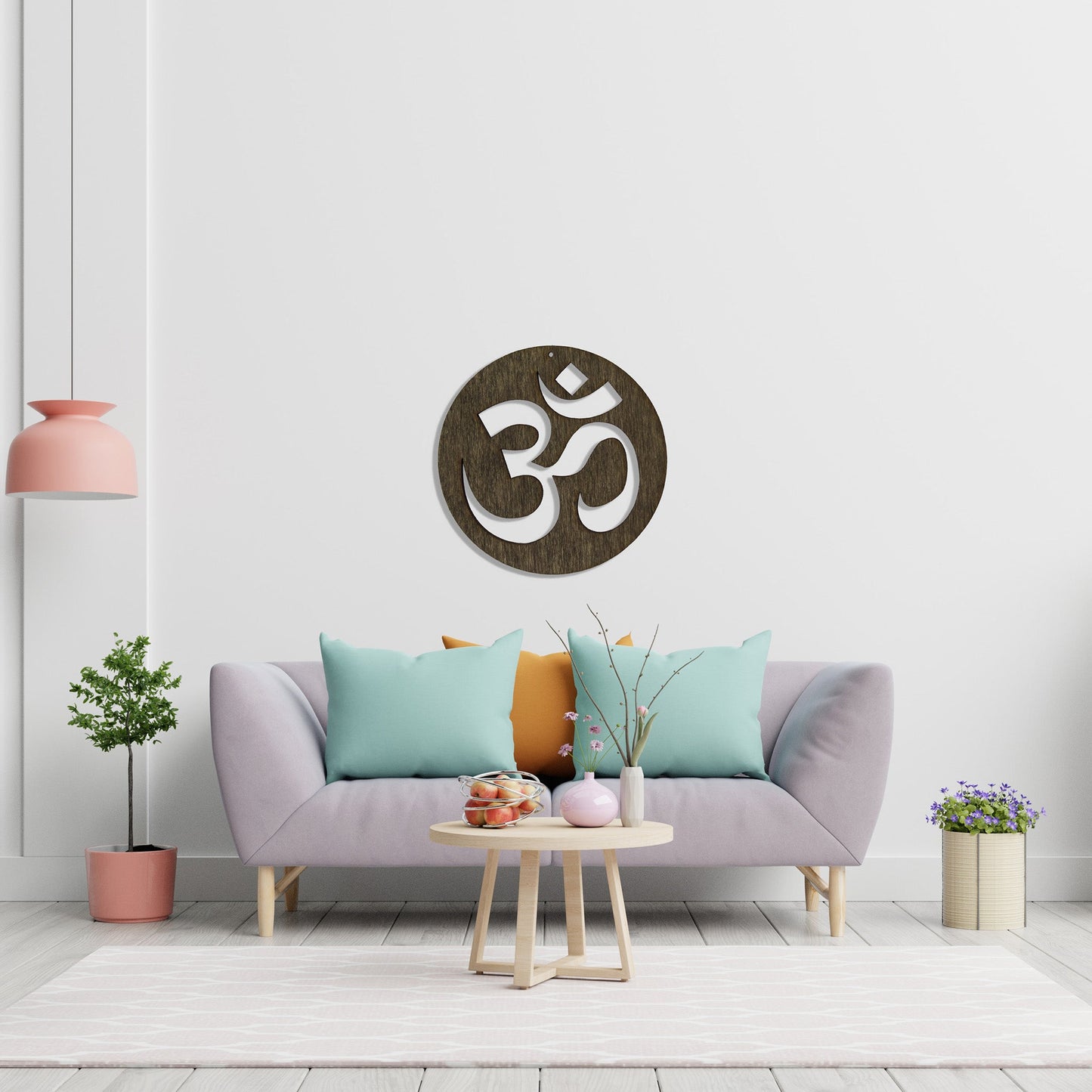 Wandbild Holz "OM" - Nanino Design Onlineshop -