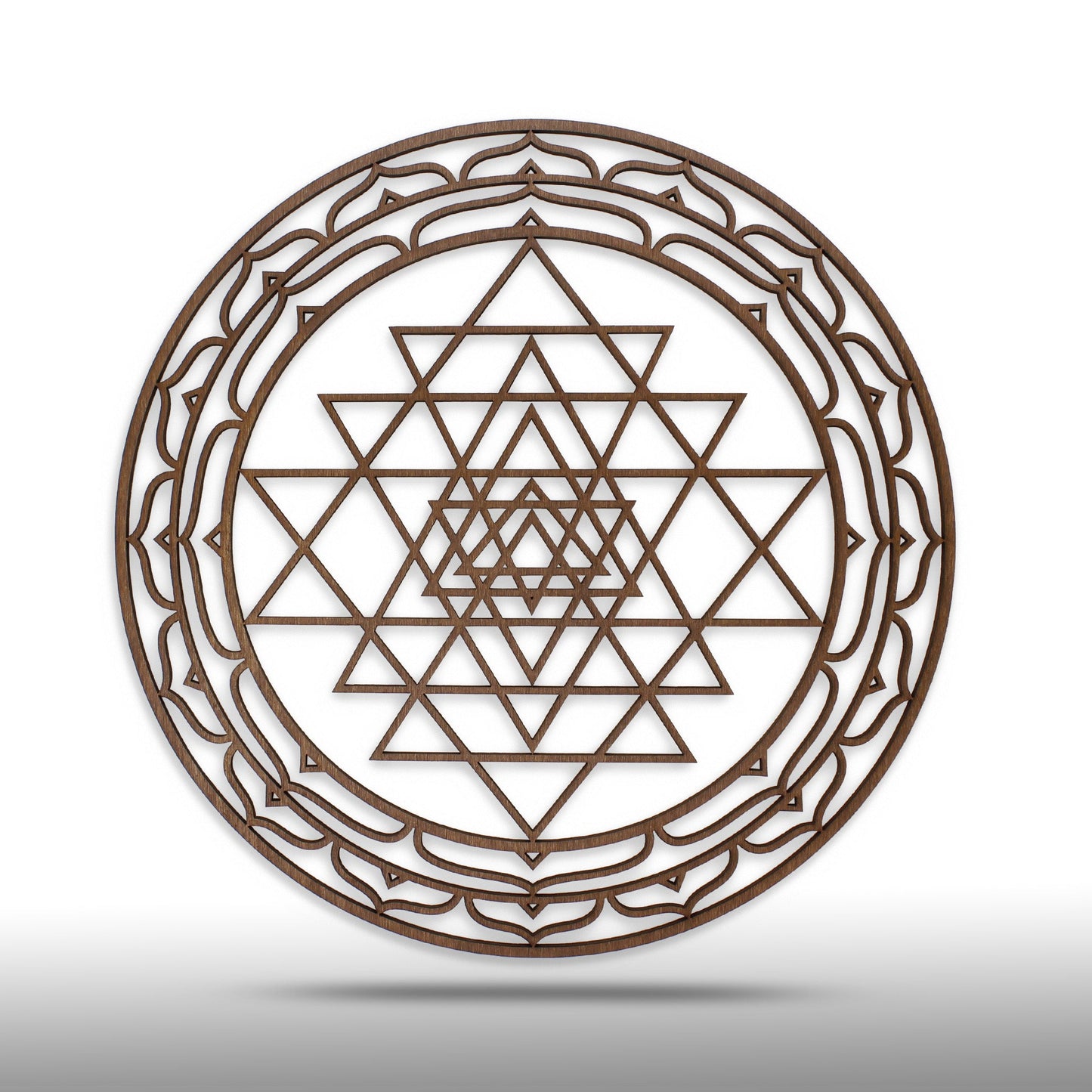 Wandbild Holz "Sri Yantra" - Nanino Design Onlineshop -