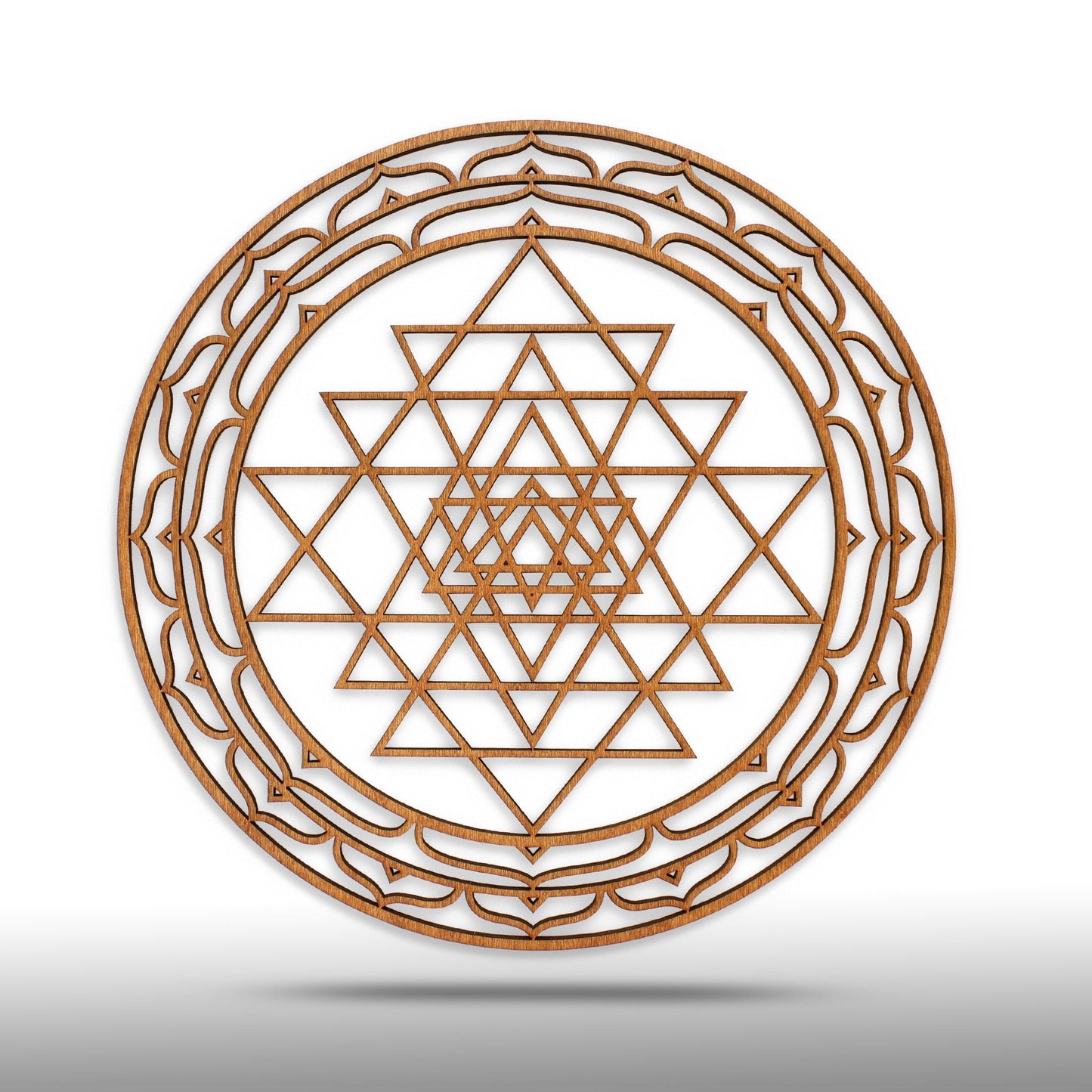 Wandbild Holz "Sri Yantra" - Nanino Design Onlineshop -