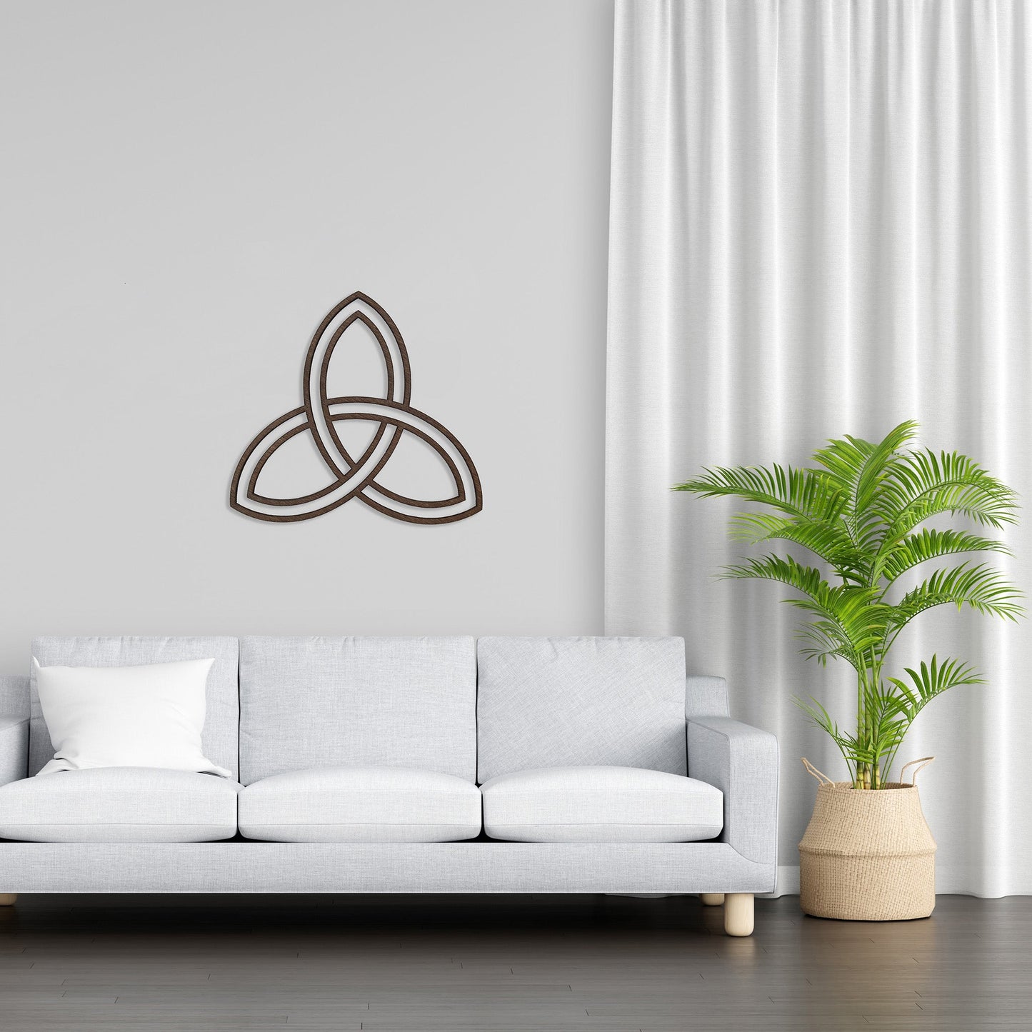 Wandbild Holz "Triquetra" - Nanino Design Onlineshop -